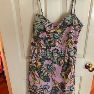 Jcrew sundress spaghetti strap knee length cotton